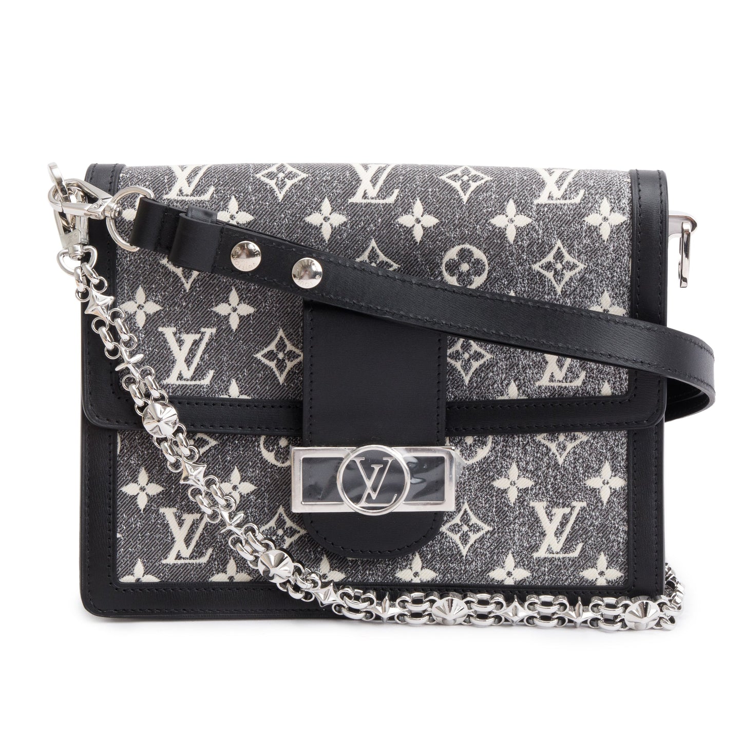 Louis Vuitton Grey Monogram Jacquard Denim Dauphine MM