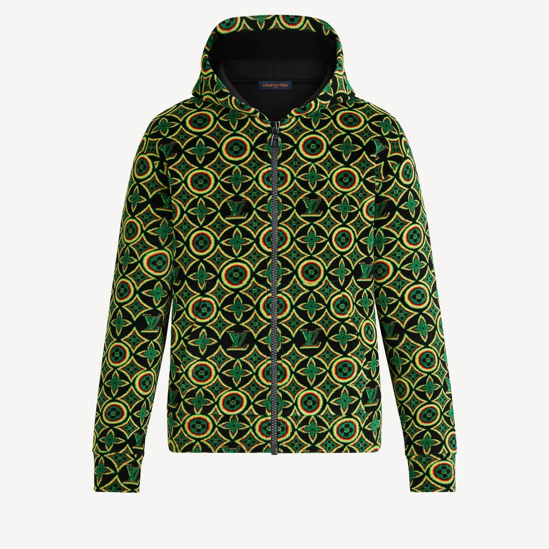LOUIS VUITTON JAMAICAN FLOWER ZIP HOODED JACKET VIRGIL ABLOH