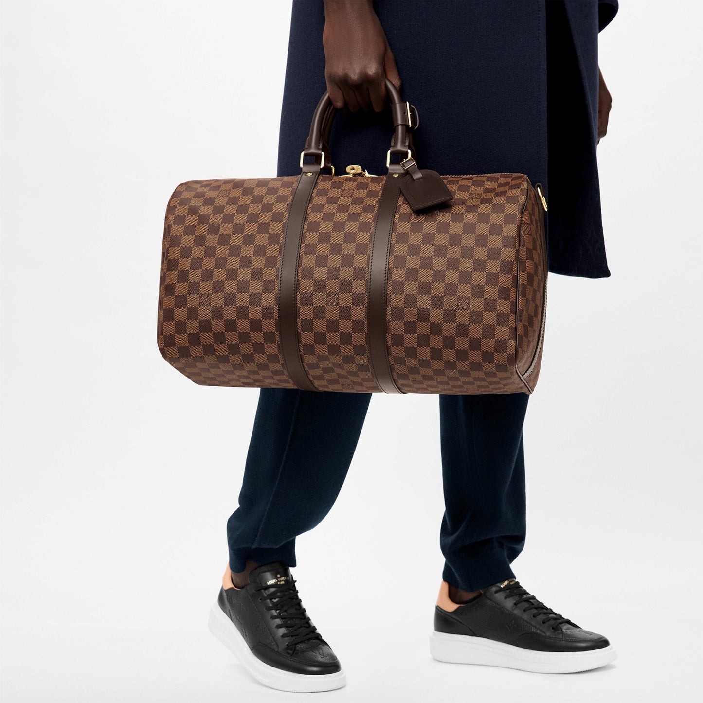 LOUIS VUITTON KEEPALL BANDOULIÃRE 50 DAMIER EBENE