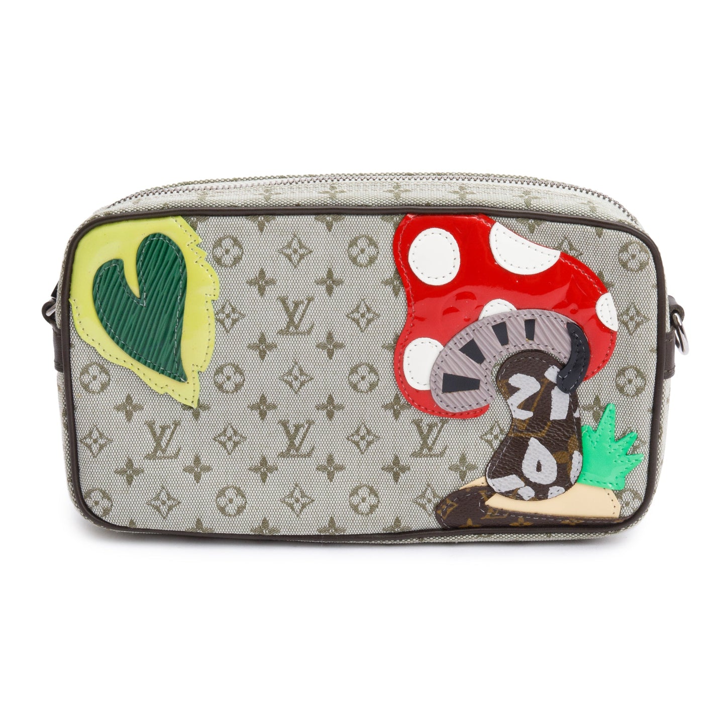 Louis Vuitton Khaki Green Monogram Mini Lin Conte De Fees Mushroom MIni Pochette