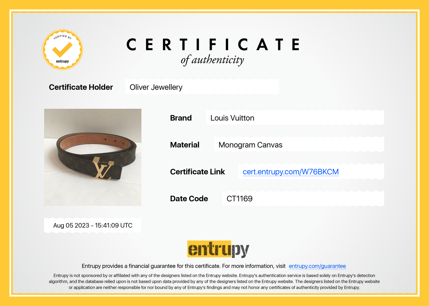 Louis Vuitton LV Initiales 25 MM Belt
