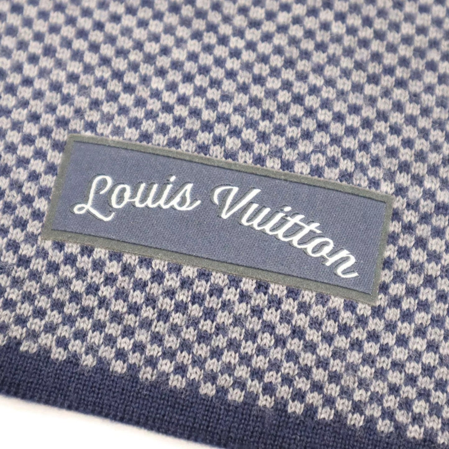 LOUIS VUITTON LV SIGNATURE LOGO WOOL SCARF