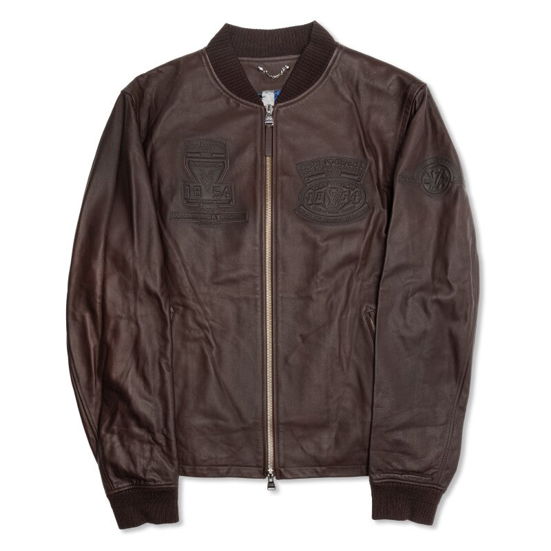 LOUIS VUITTON CALFSKIN KING OF TRUNK MAKERS PATCH BLOUSON JACKET