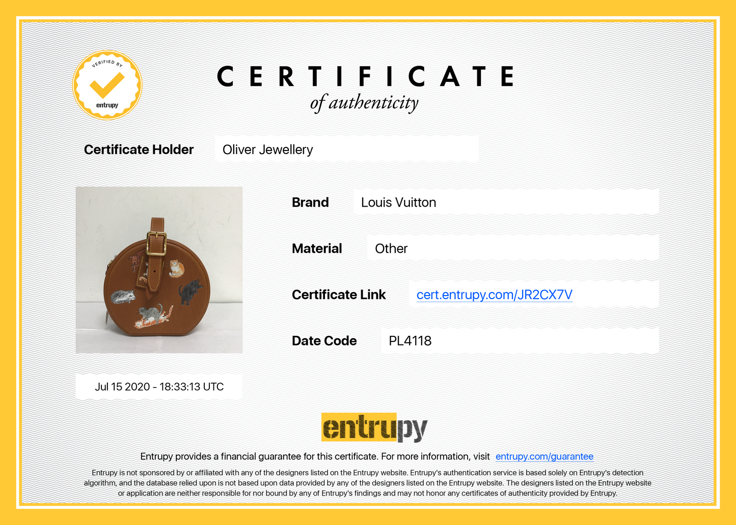 Louis Vuitton Limited Edition 2018 Grace Coddington Catogram Petite Boite Chapeau
