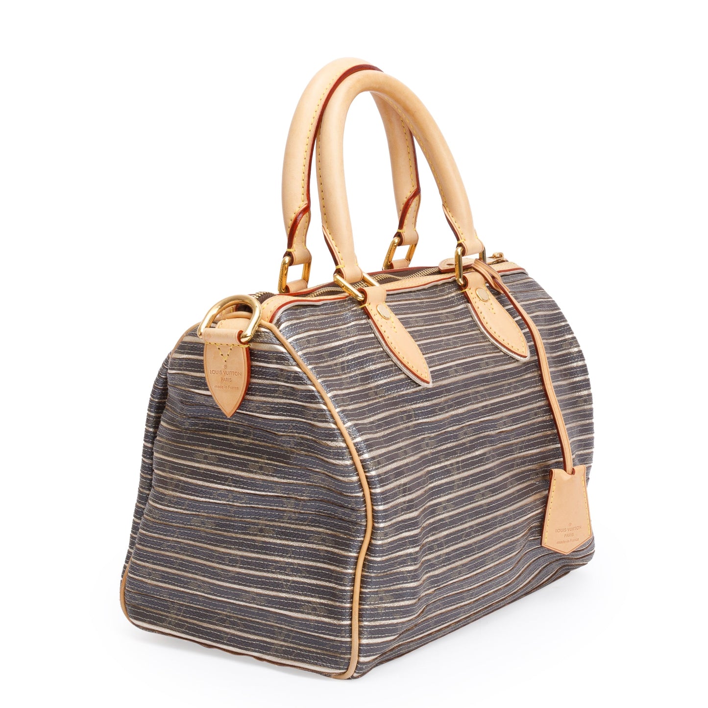 Louis Vuitton Limited Edition Argent Monogram Eden Speedy Bandouliere 30