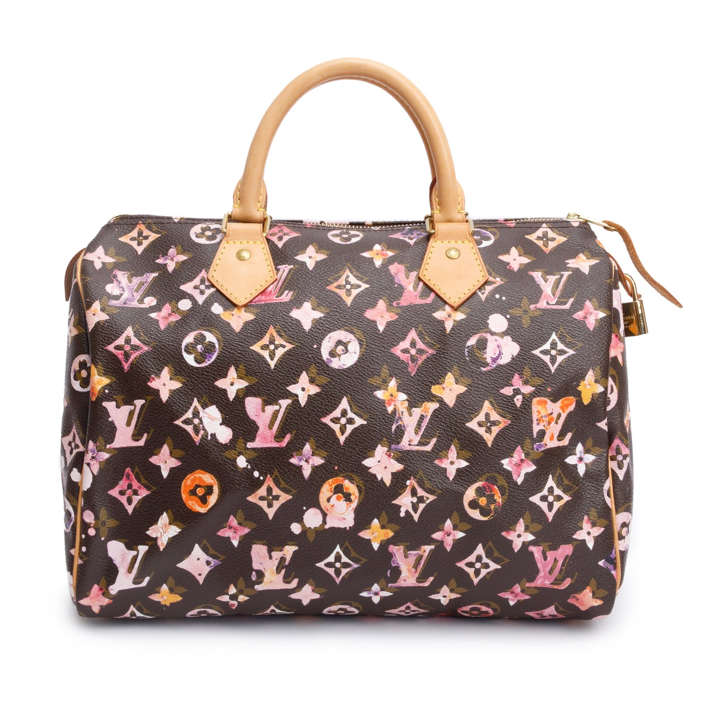 Louis Vuitton Limited Edition Brown Monogram Watercolor Aquarelle Speedy 30
