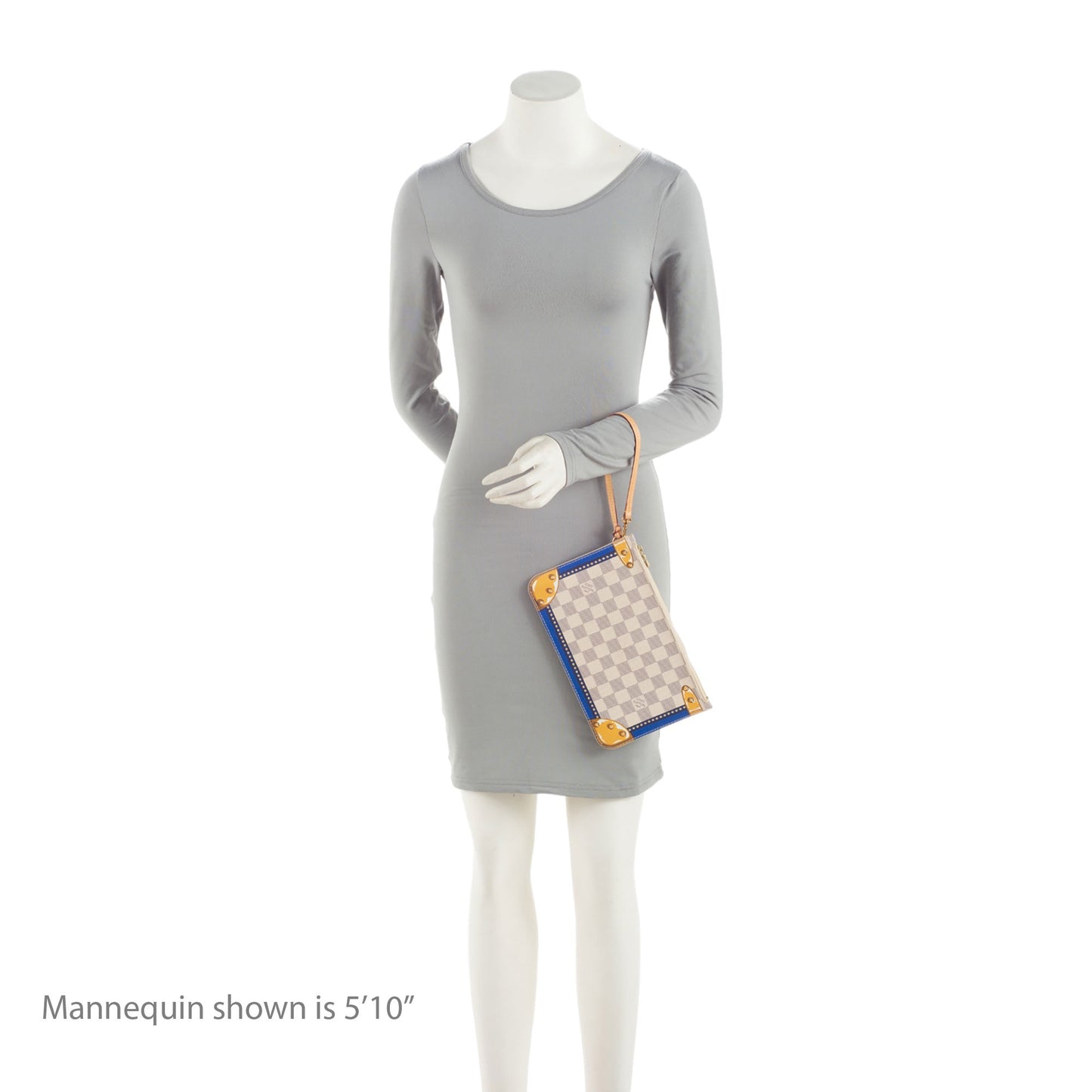 Louis Vuitton Limited Edition Damier Azur Summer Trunk Capri Neverfull MM Pochette (SHF-lY7JzC)