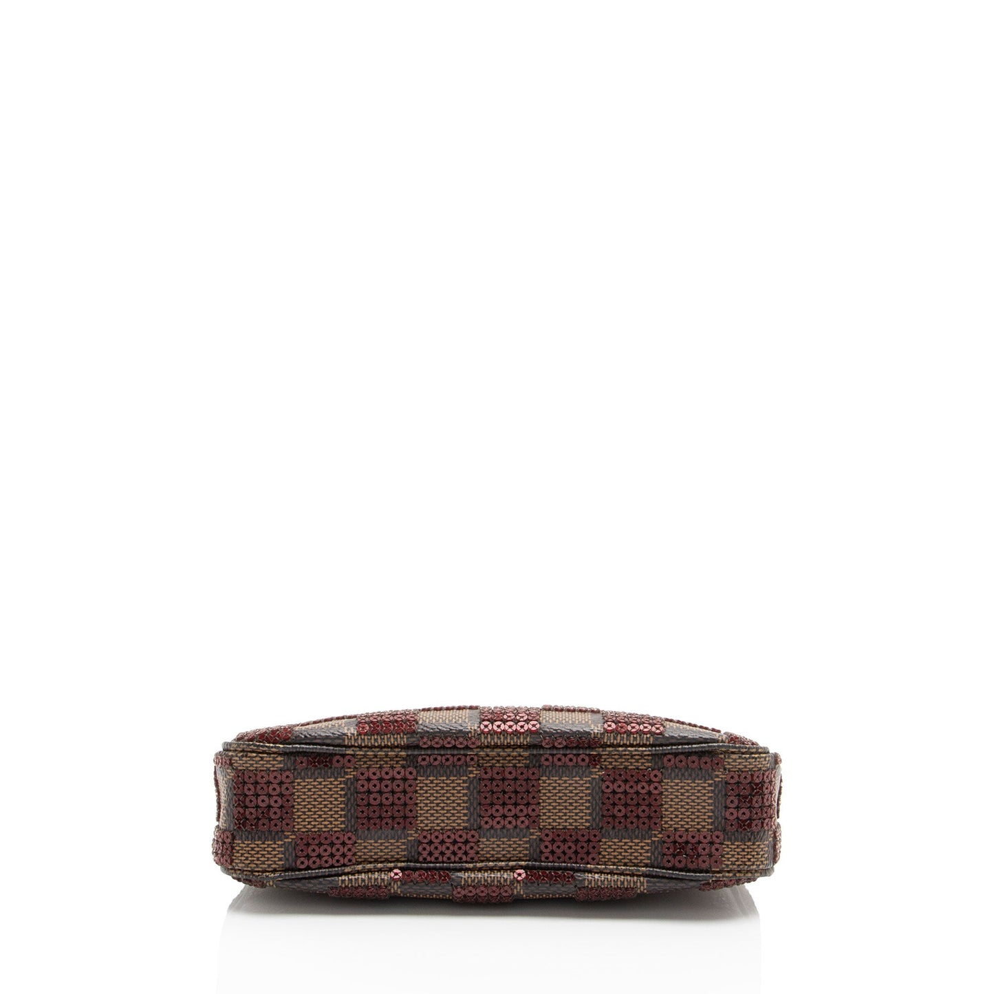 Louis Vuitton Limited Edition Damier Ebene Paillettes Mini Accessoires Pochette (SHF-SH58wT)