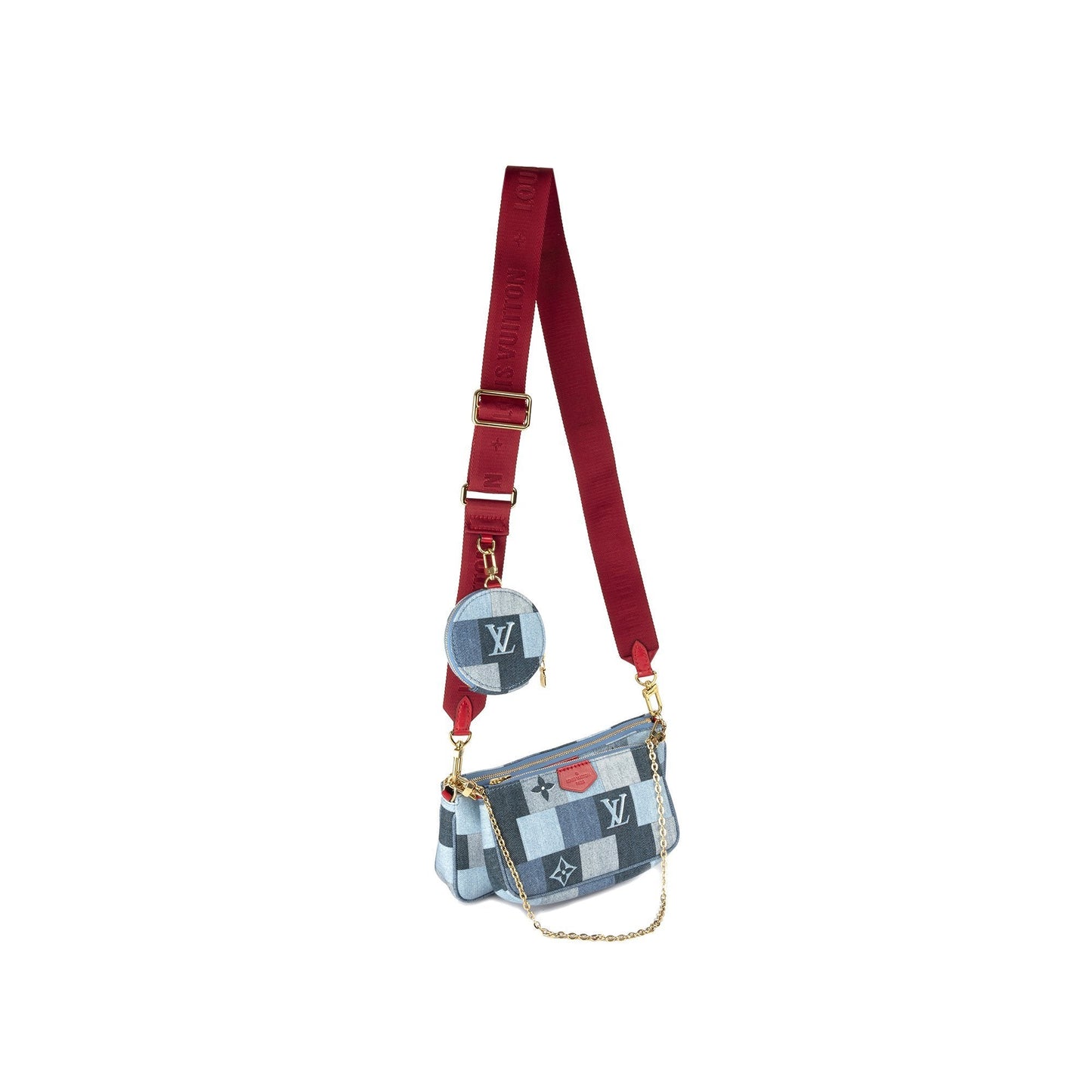 Louis Vuitton Limited Edition Denim Multi-Pochette Accessoires
