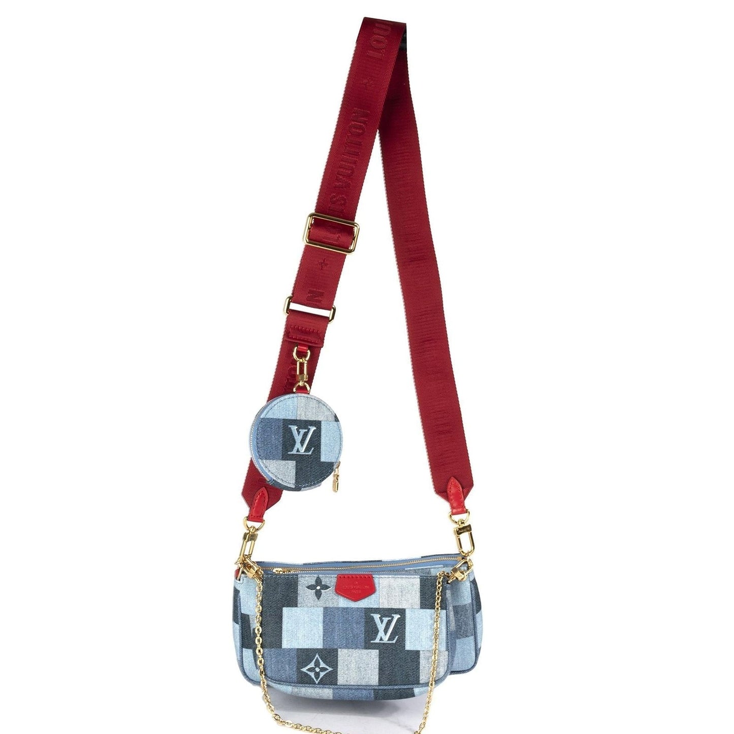 Louis Vuitton Limited Edition Denim Multi-Pochette Accessoires