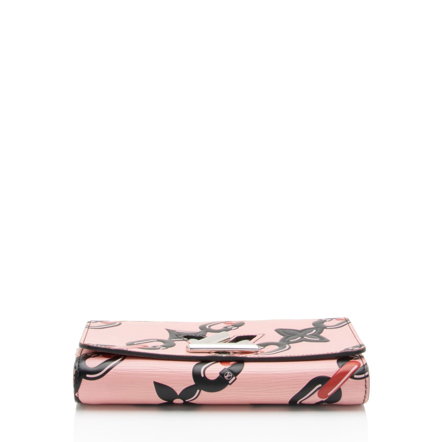 Louis Vuitton Limited Edition Epi Leather Chain Flower Twist Chain Wallet (SHF-vJIfdV)