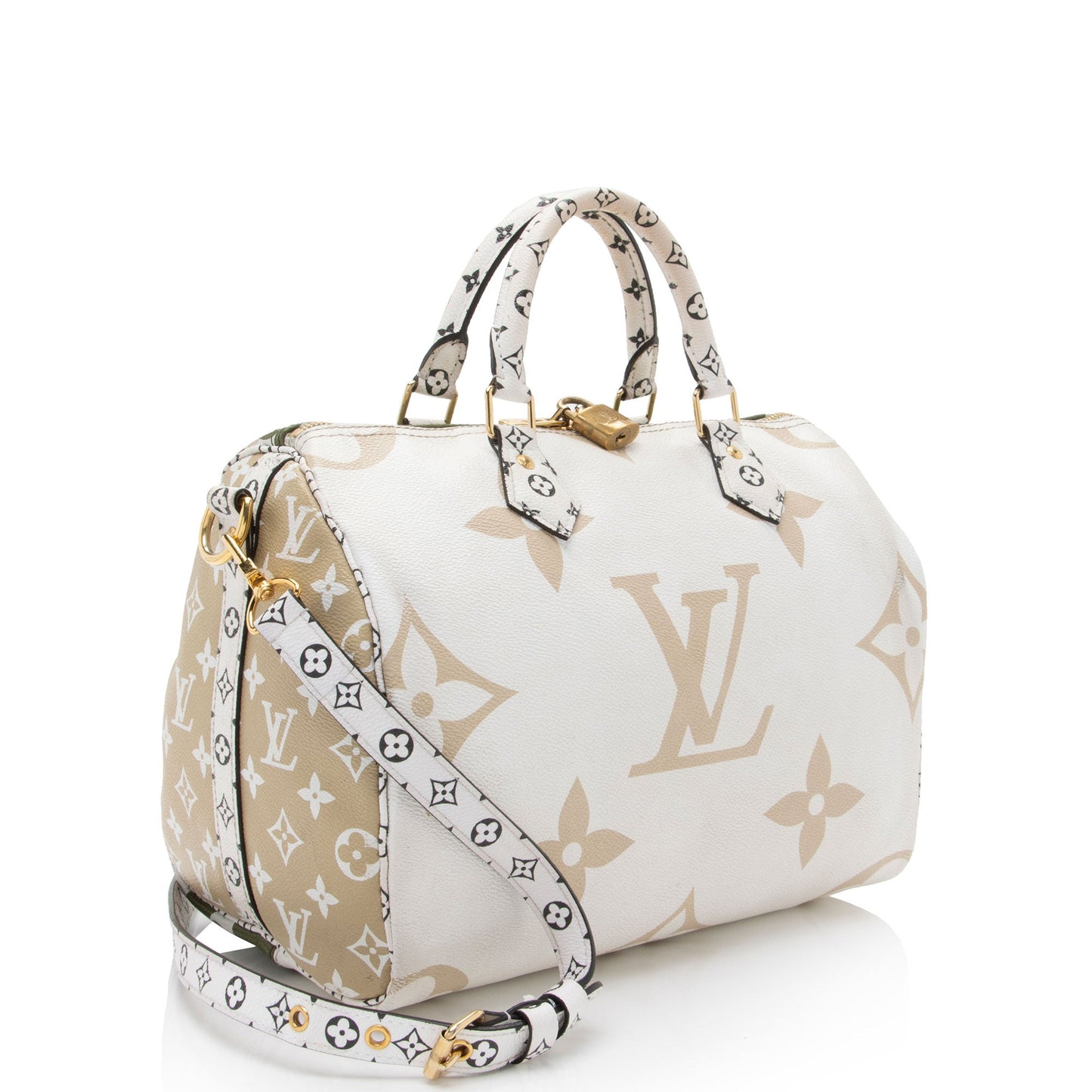Louis Vuitton Limited Edition Giant Monogram Canvas Speedy Bandouliere 30 Satchel (SHF-fC4pMA)