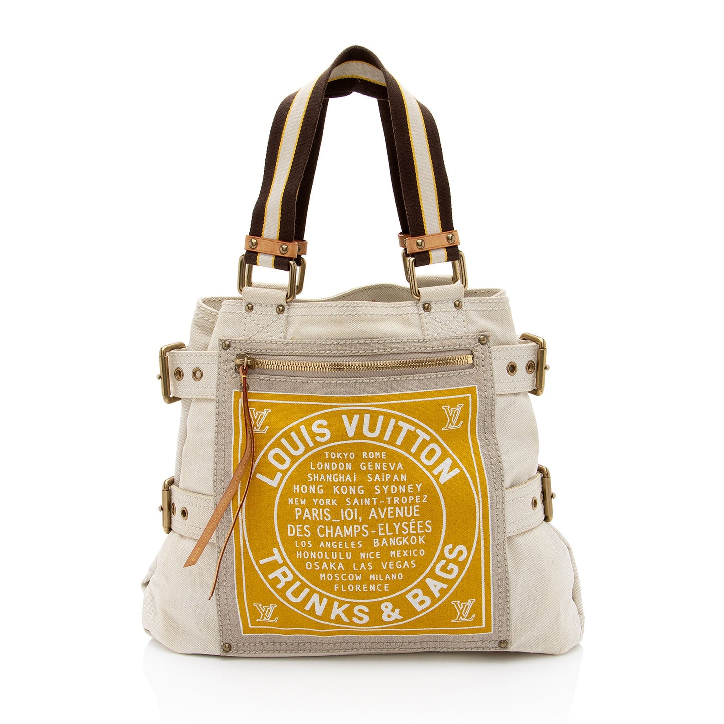 Louis Vuitton Limited Edition Globe Trotter Cabas MM Tote (SHF-OXCz5Q)