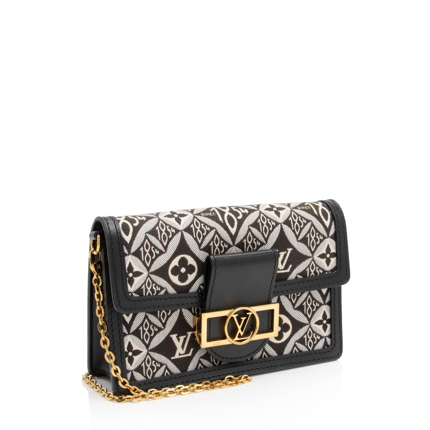 Louis Vuitton Limited Edition Jacquard Since 1854 Dauphine Chain Wallet