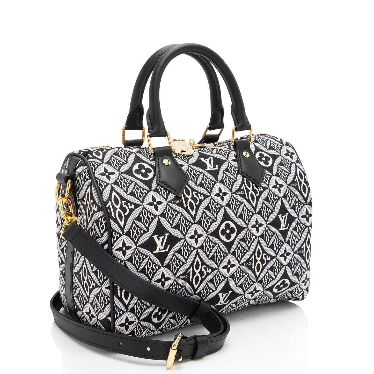 Louis Vuitton Limited Edition Jacquard Since 1854 Speedy Bandouliere 30 Satchel (SHF-trjdvn)