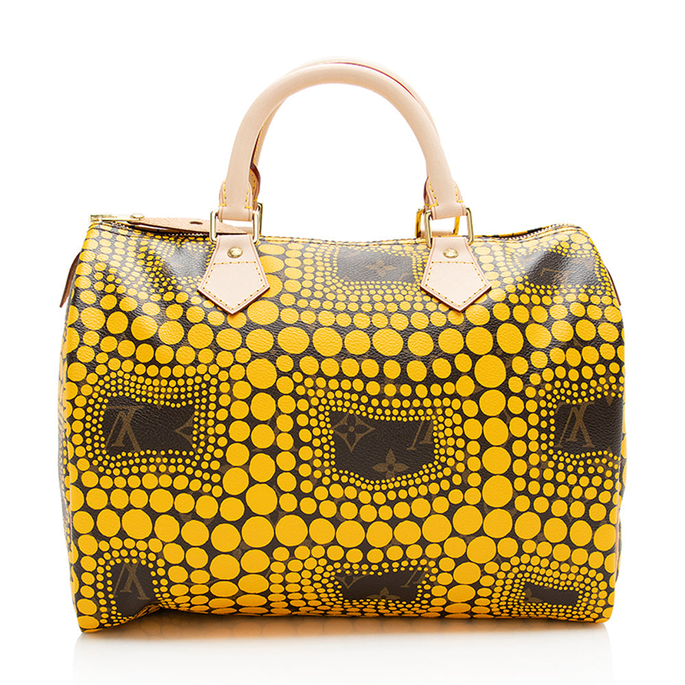 Louis Vuitton Limited Edition Kusama Speedy 30 Satchel (SHF-19796)