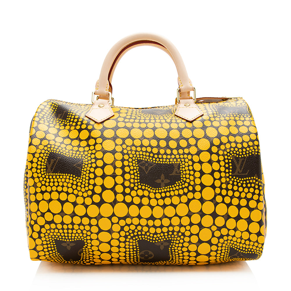Louis Vuitton Limited Edition Kusama Speedy 30 Satchel (SHF-19796)