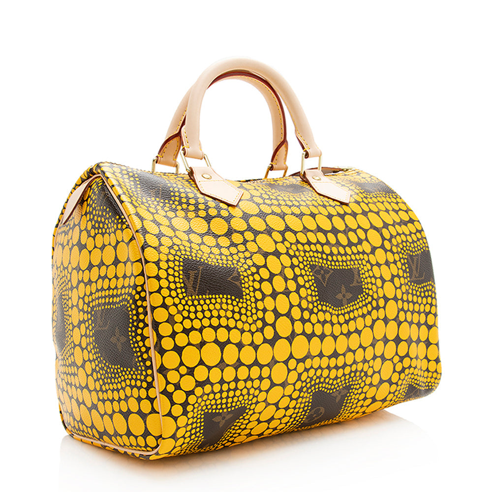 Louis Vuitton Limited Edition Kusama Speedy 30 Satchel (SHF-19796)