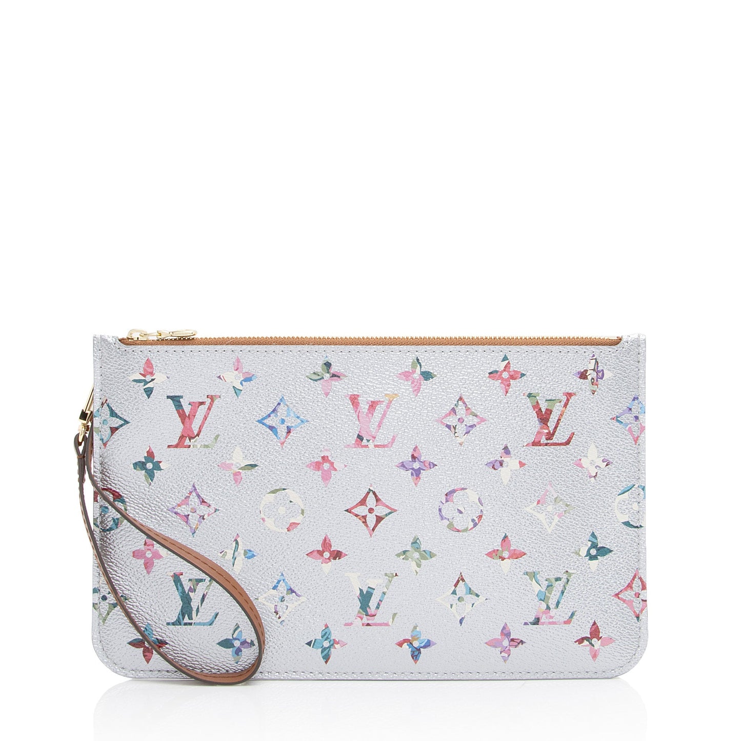 Louis Vuitton Limited Edition Metallic Monogram Canvas Garden Neverfull MM Pochette (SHF-yEBnfJ)