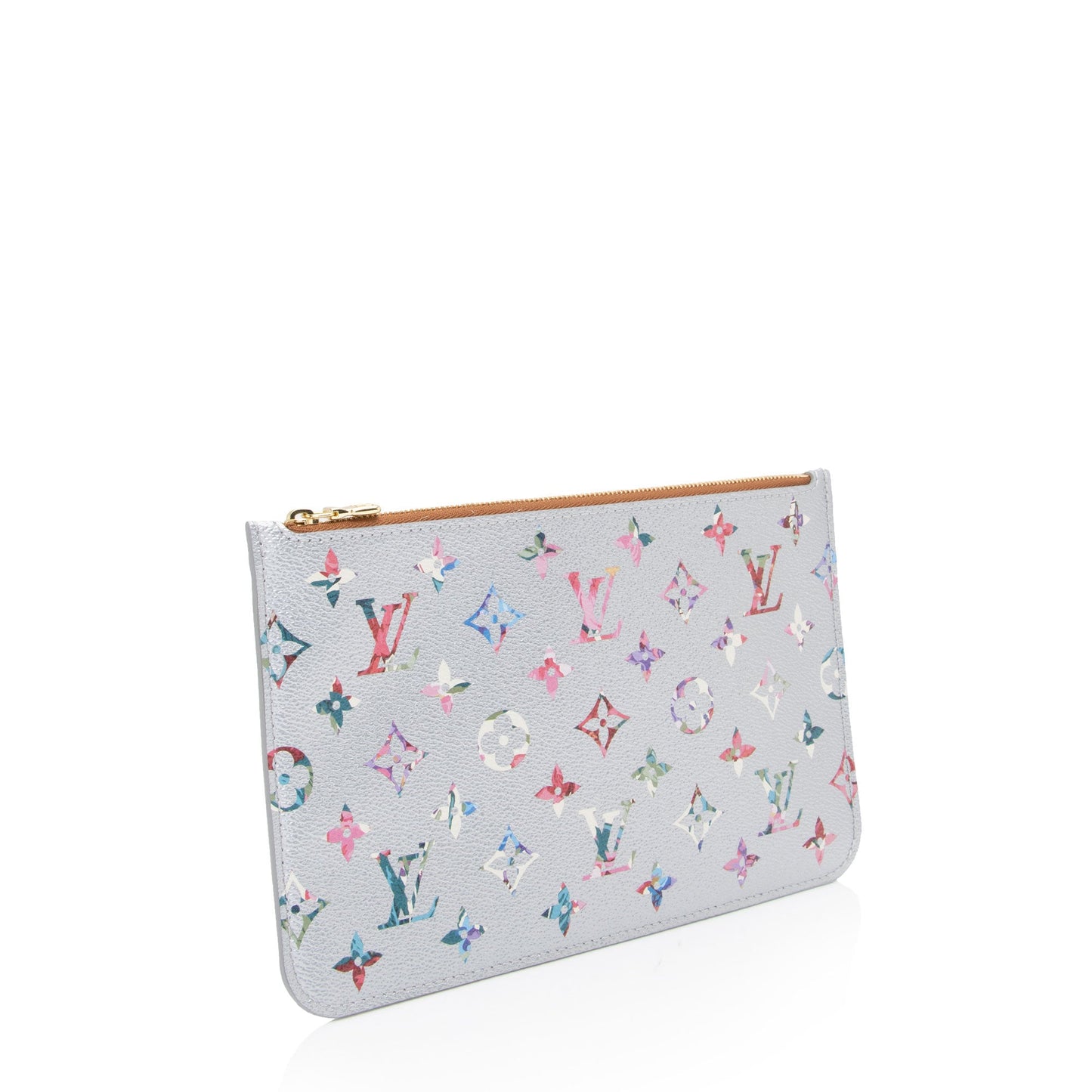 Louis Vuitton Limited Edition Metallic Monogram Canvas Garden Neverfull MM Pochette (SHF-yEBnfJ)