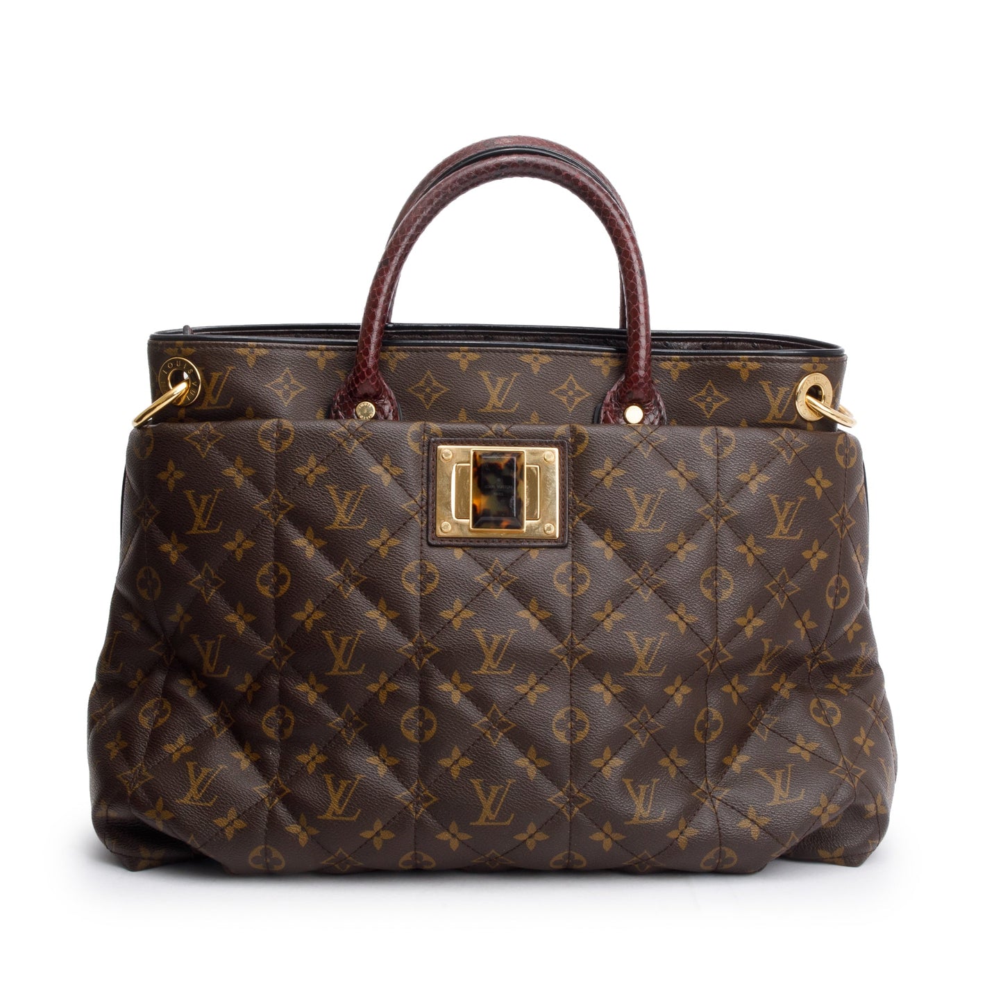 Louis Vuitton Limited Edition Monogram Burgundy Python Etoile Exotique Tote GM