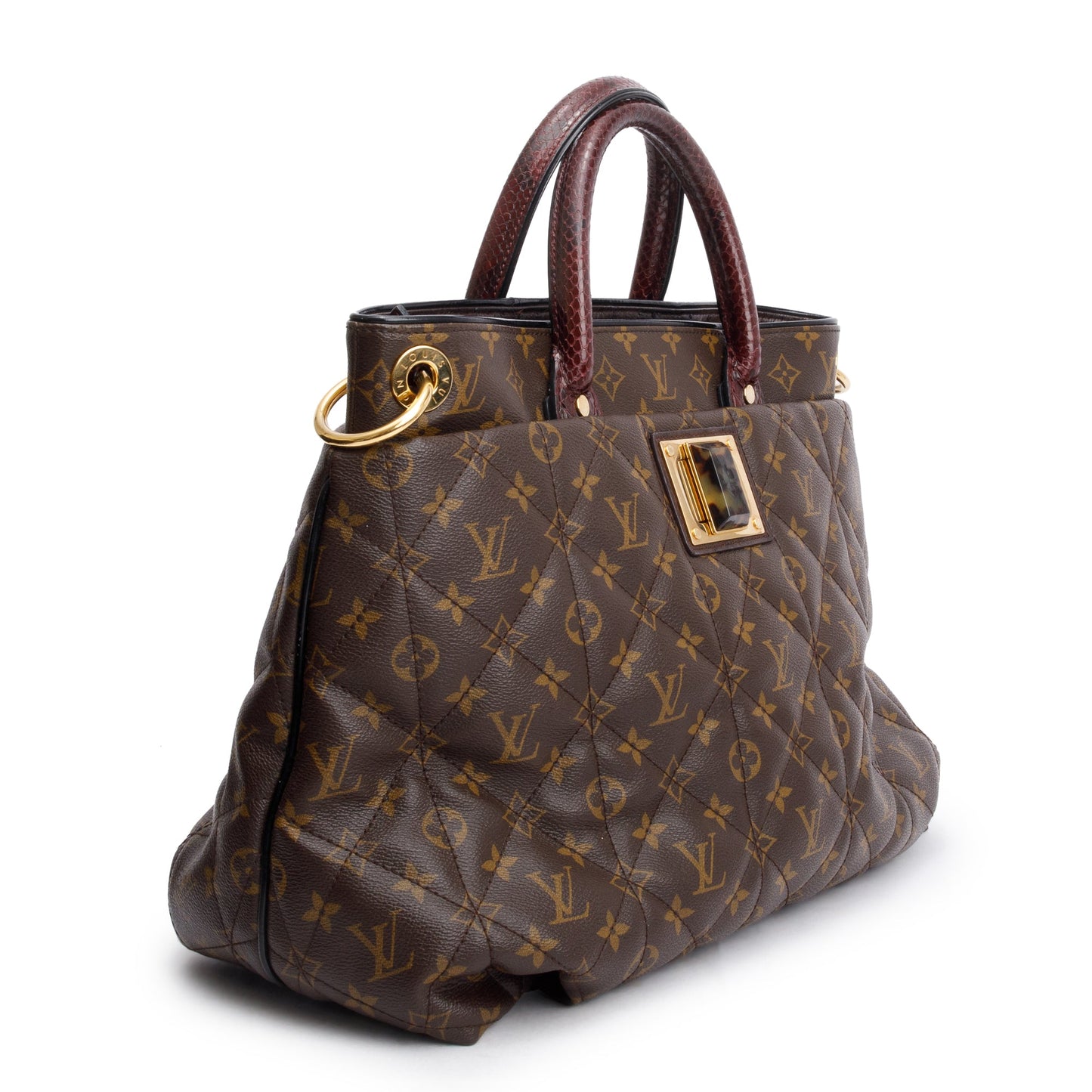 Louis Vuitton Limited Edition Monogram Burgundy Python Etoile Exotique Tote GM