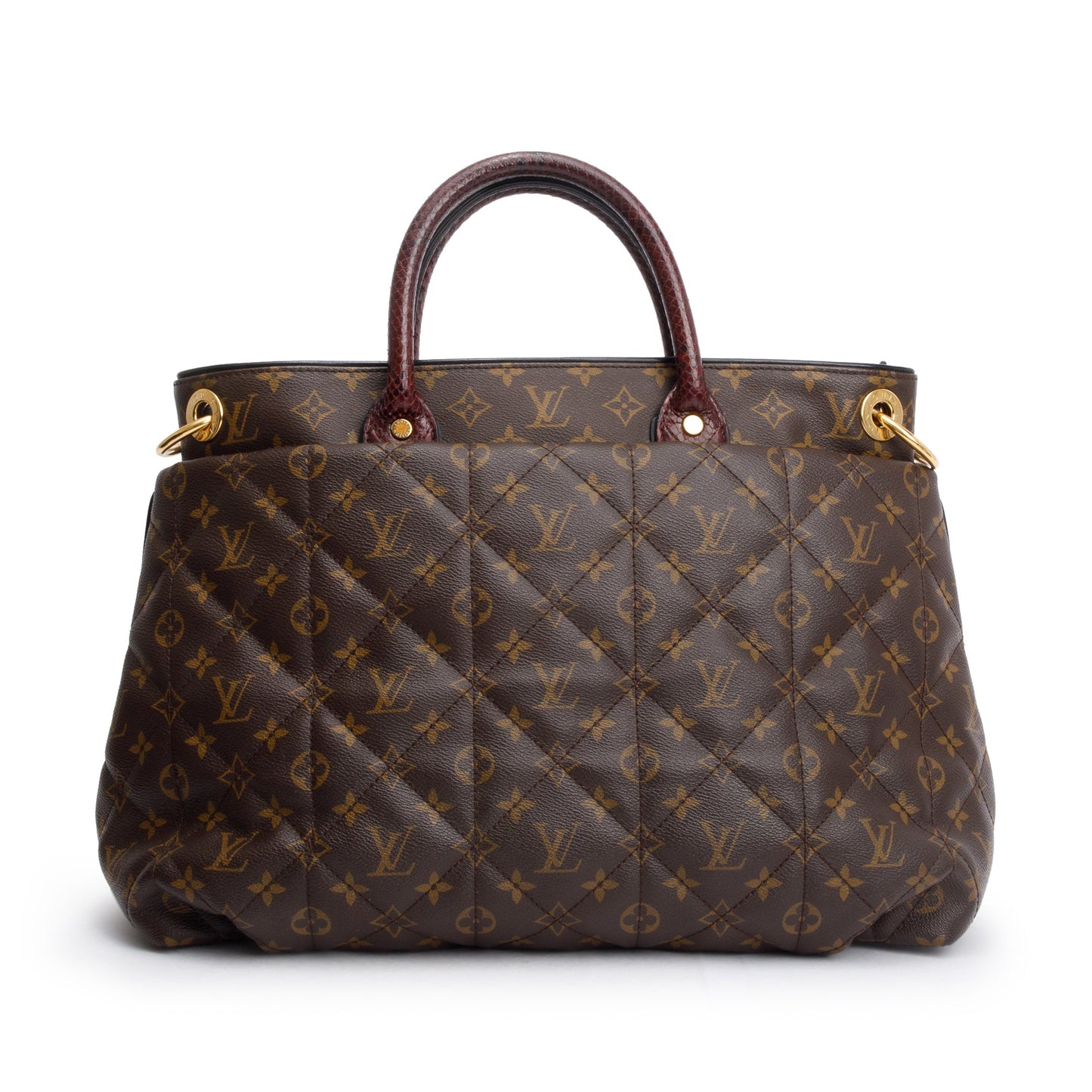 Louis Vuitton Limited Edition Monogram Burgundy Python Etoile Exotique Tote GM