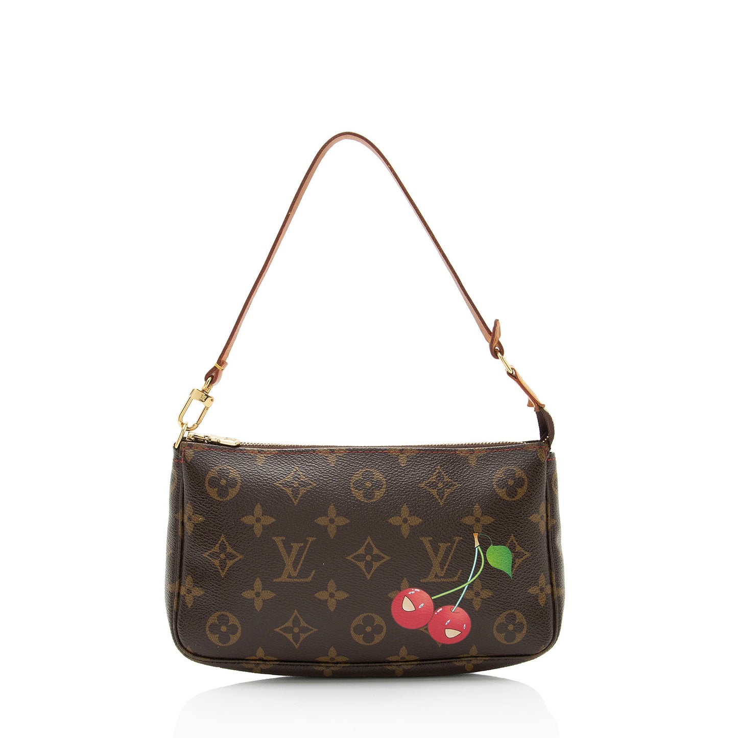 Louis Vuitton Limited Edition Monogram Canvas Cerises Pochette Accessoires (SHF-57CWGW)