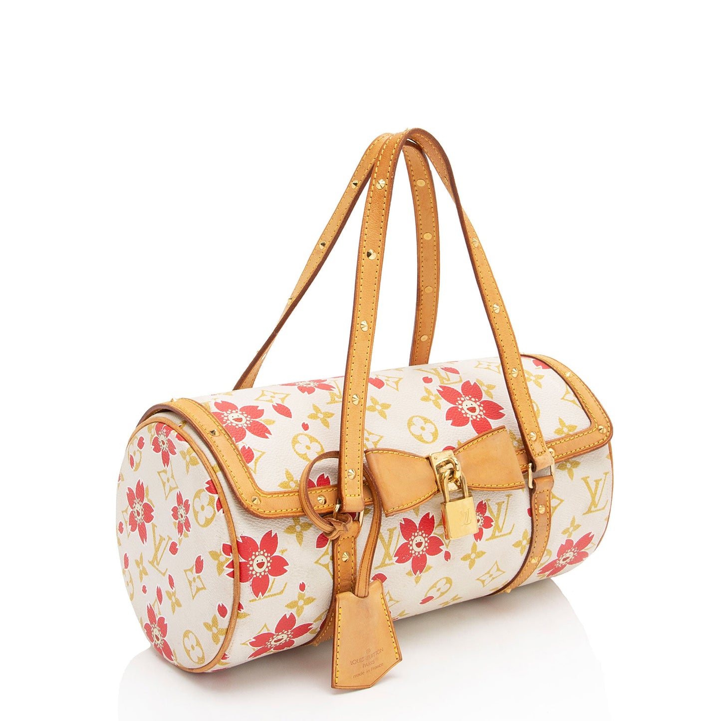 Louis Vuitton Limited Edition Monogram Canvas Cherry Blossom Papillon Satchel (SHF-3p8Y2x)