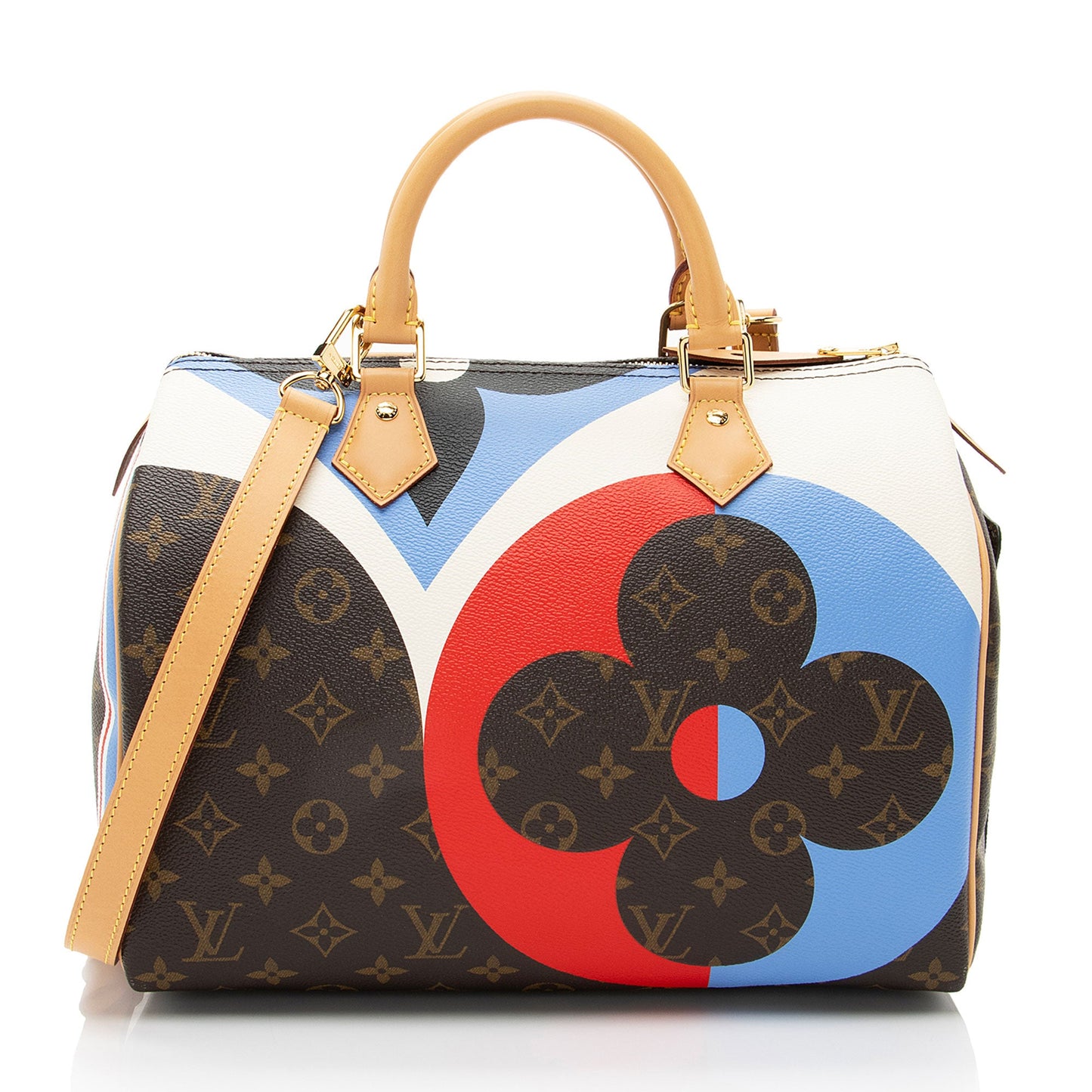 Louis Vuitton Limited Edition Monogram Canvas Game On Speedy Bandouliere 30 Satchel