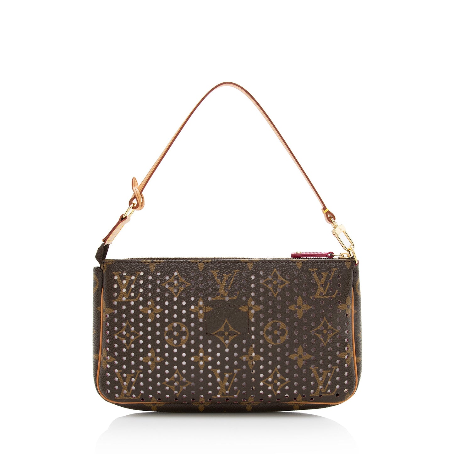 Louis Vuitton Limited Edition Monogram Canvas Perforated Pochette (SHF-22741)