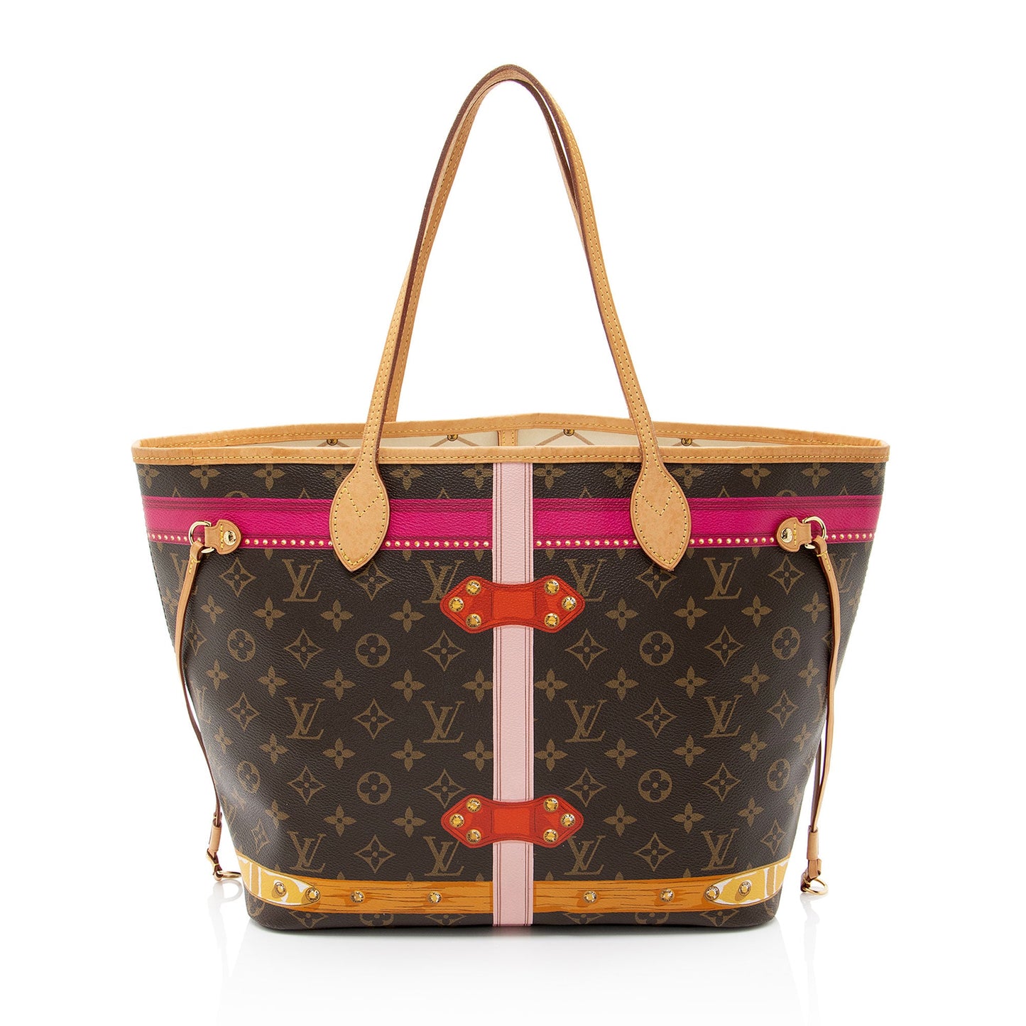Louis Vuitton Limited Edition Monogram Canvas Summer Trunk Neverfull MM Tote