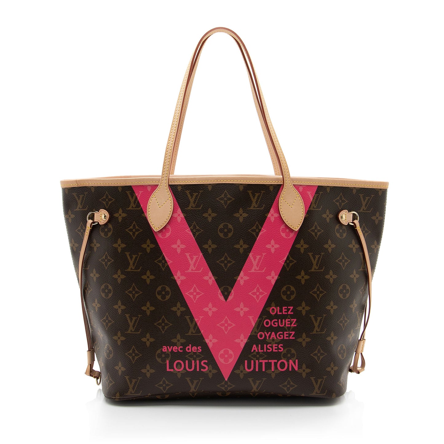 Louis Vuitton Limited Edition Monogram Canvas V Neverfull MM Tote (SHF-wHbFFj)