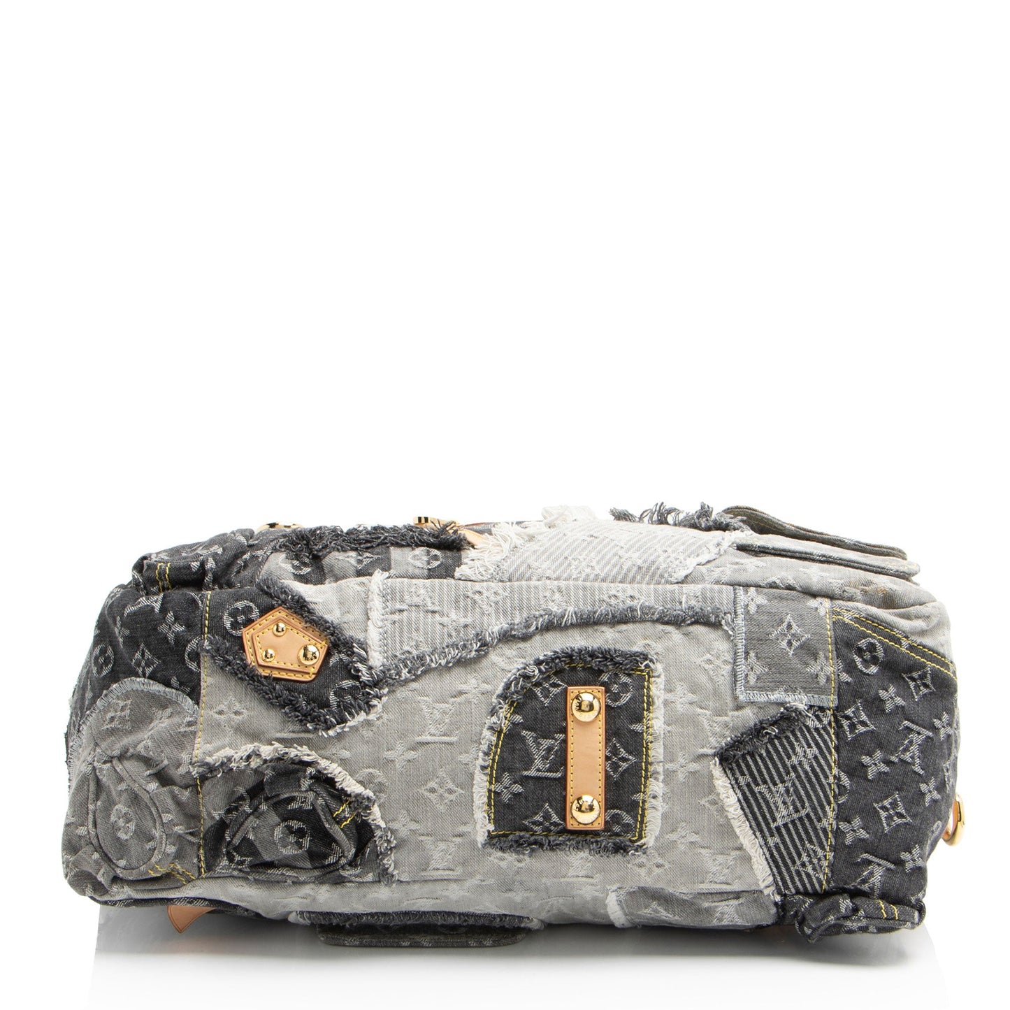 Louis Vuitton Limited Edition Monogram Denim Patchwork Cabby Tote