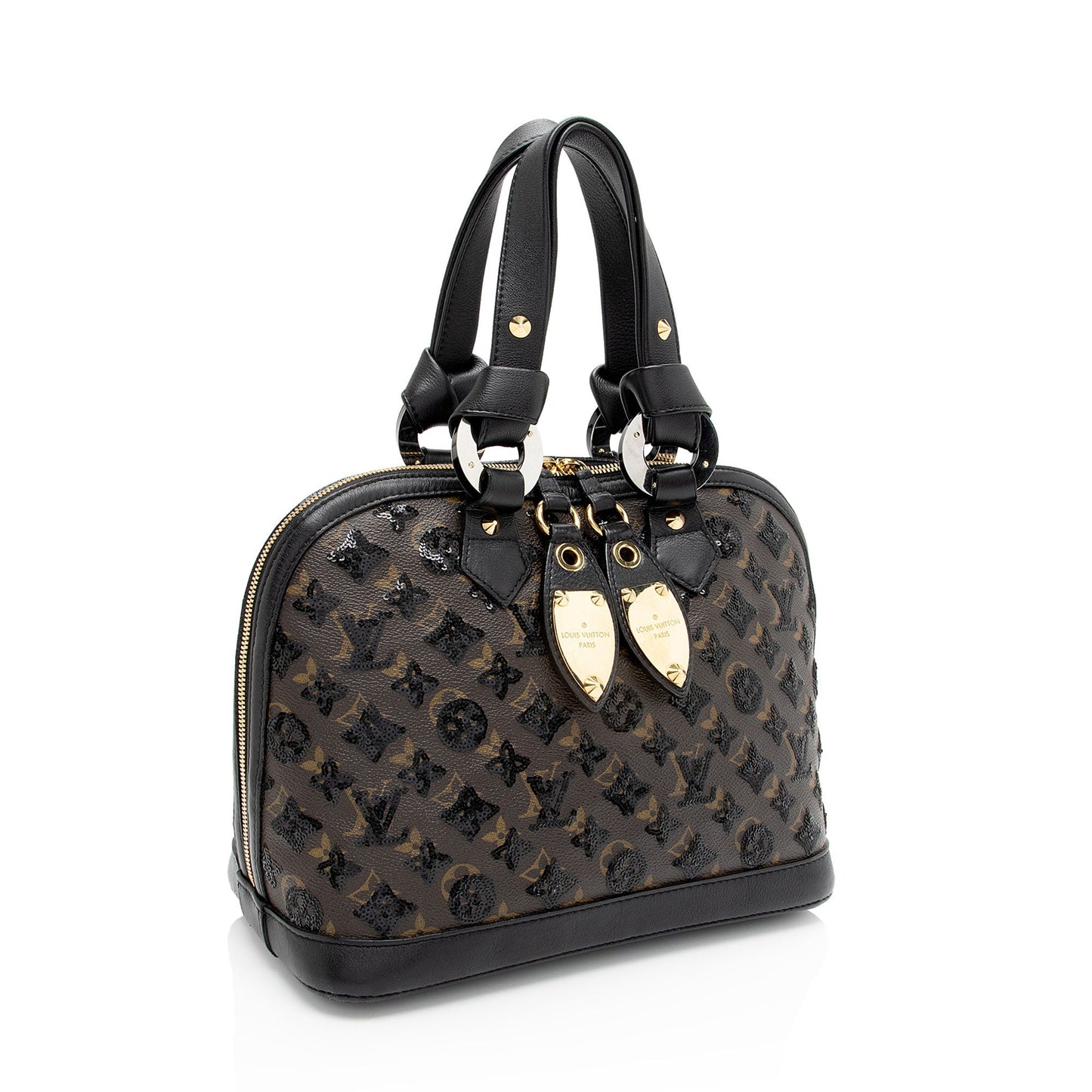 Louis Vuitton Limited Edition Monogram Eclipse Alma Satchel (SHF-nMS5IK)