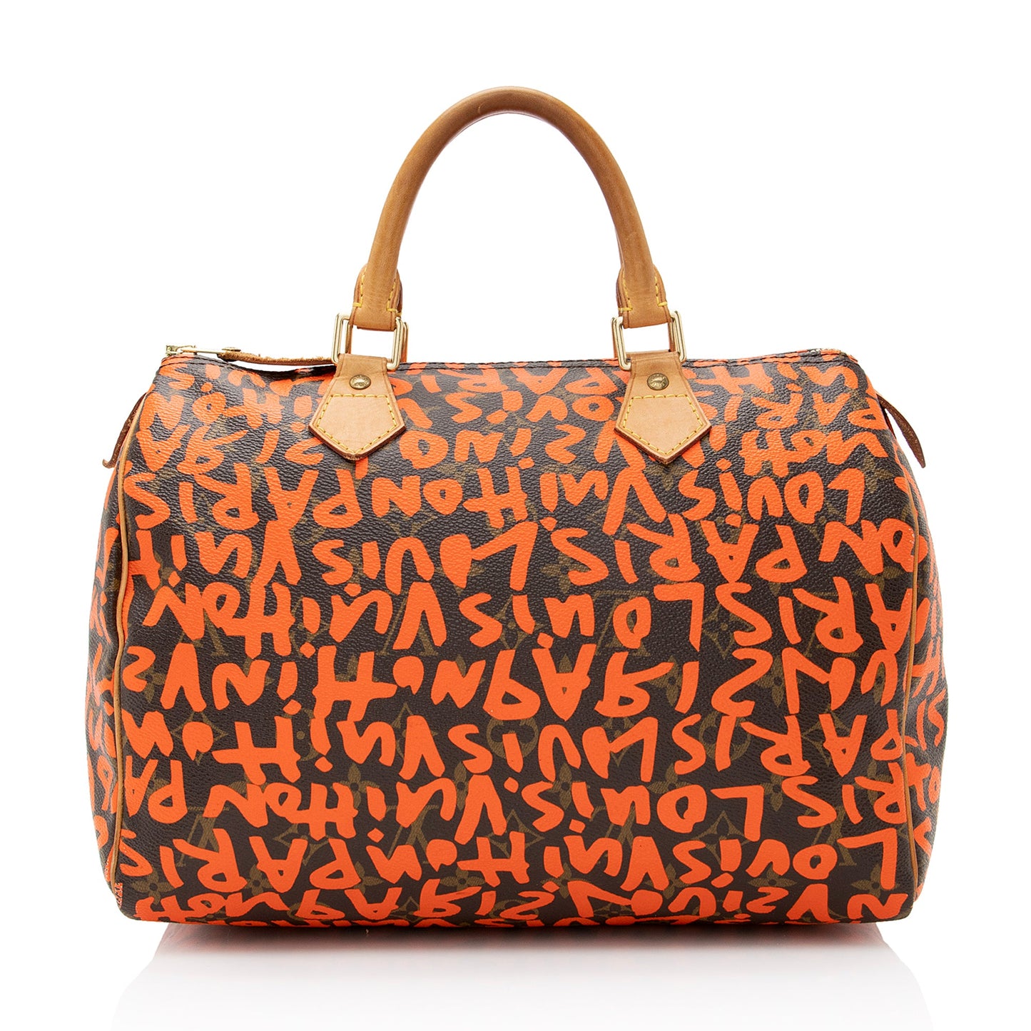 Louis Vuitton Limited Edition Monogram Graffiti Speedy 30 Satchel (SHF-22943)