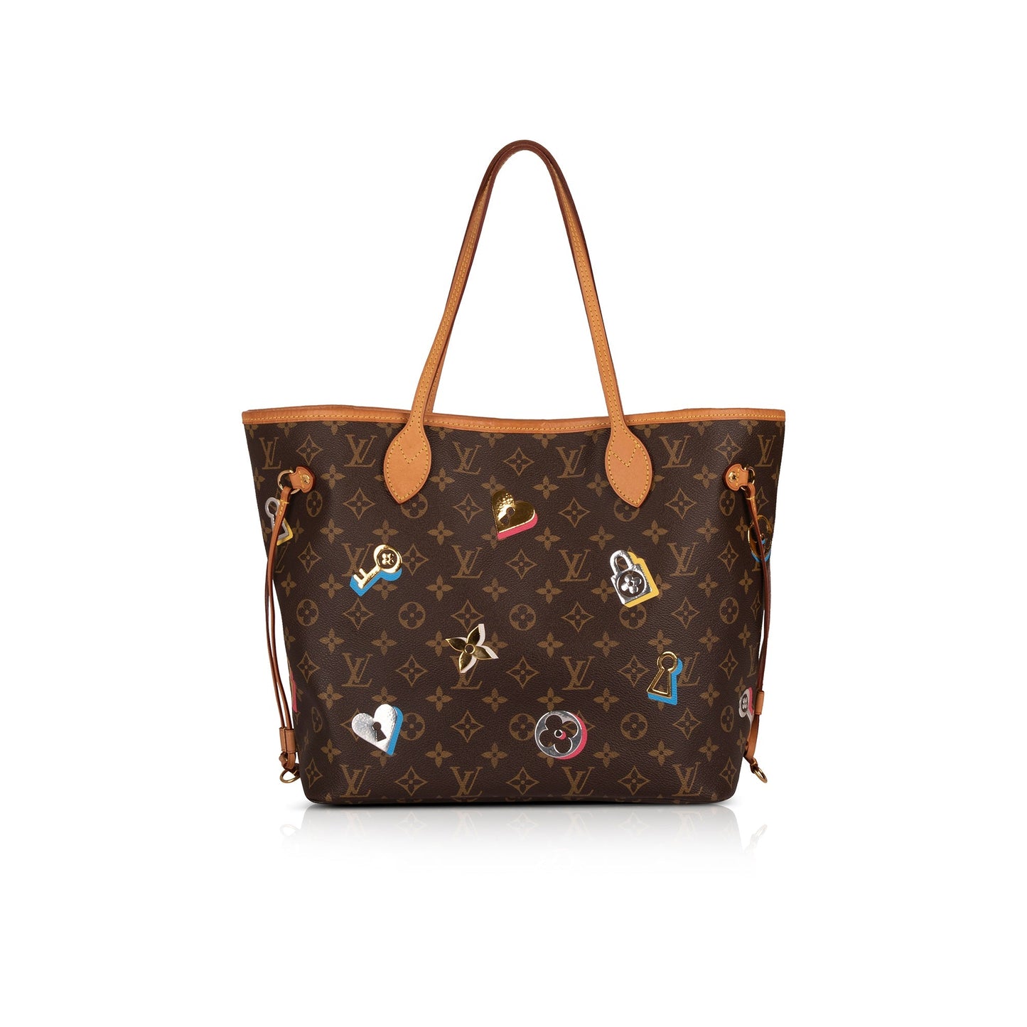 Louis Vuitton Limited Edition Monogram Love Lock Neverfull MM