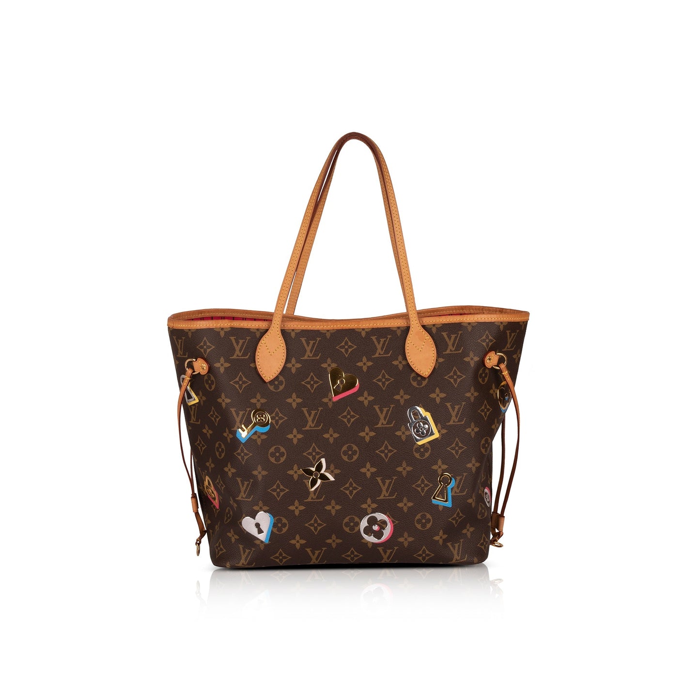Louis Vuitton Limited Edition Monogram Love Lock Neverfull MM