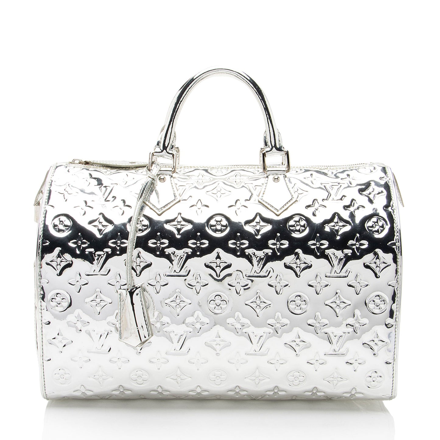 Louis Vuitton Limited Edition Monogram Miroir Speedy 35 Satchel (SHF-Ge2Emn)