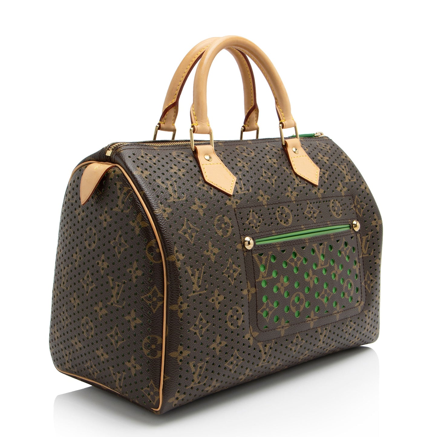 Louis Vuitton Limited Edition Monogram Perforated Speedy 30 Satchel