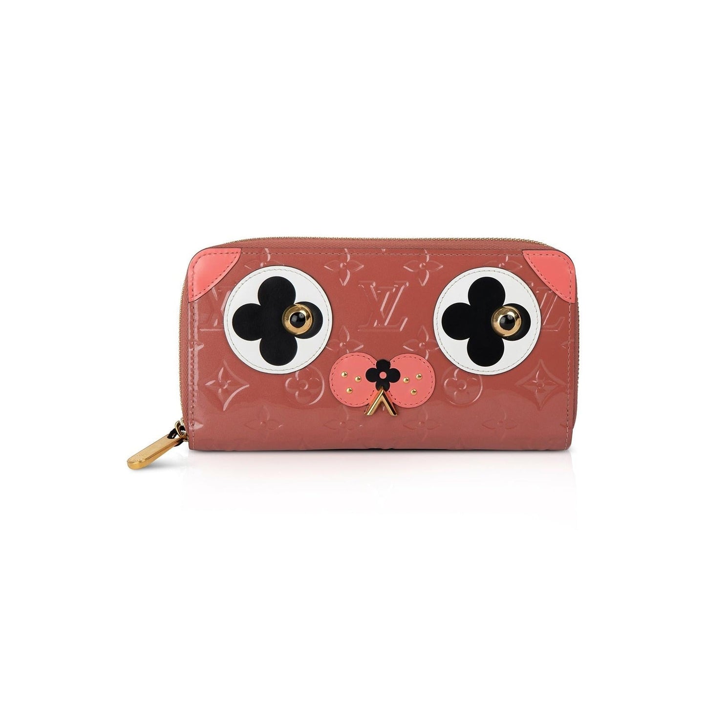Louis Vuitton Limited Edition Monogram Vernis Valentine Dog Zippy Wallet