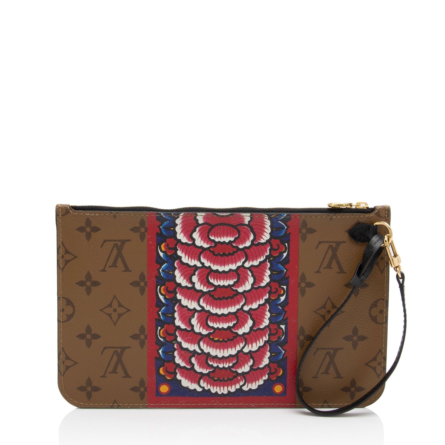 Louis Vuitton Limited Edition Reverse Monogram Canvas Kabuki Pochette (SHF-9VUPm7)