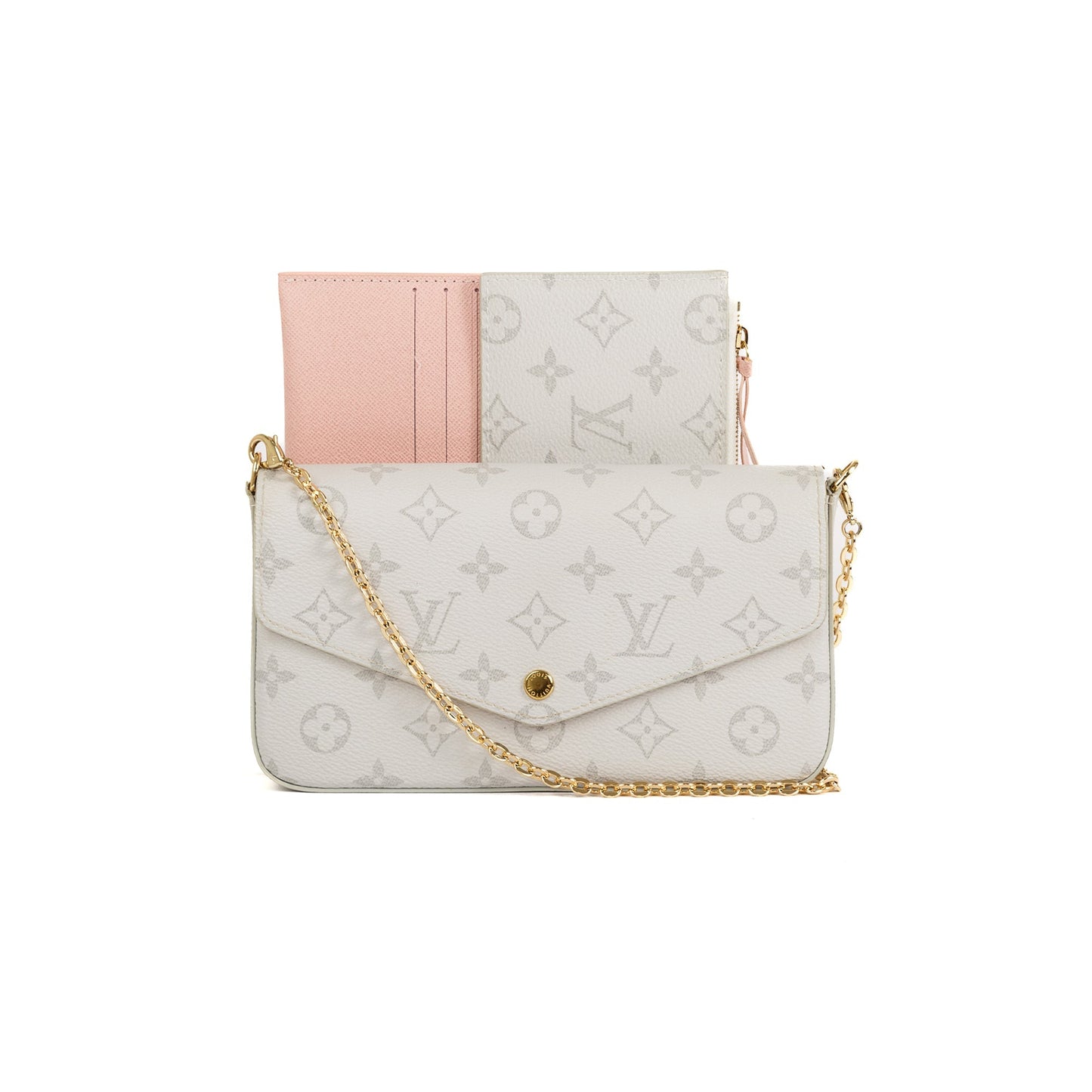 Louis Vuitton Limited Edition White Monogram Felicie Pochette