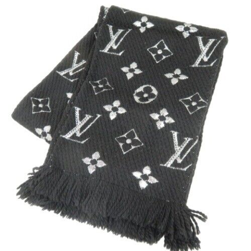 LOUIS VUITTON LOGOMAINA SILK WOOL SCARF