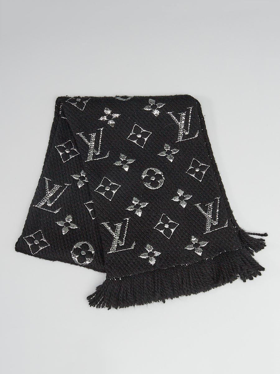 LOUIS VUITTON LOGOMAINA SILK WOOL SCARF