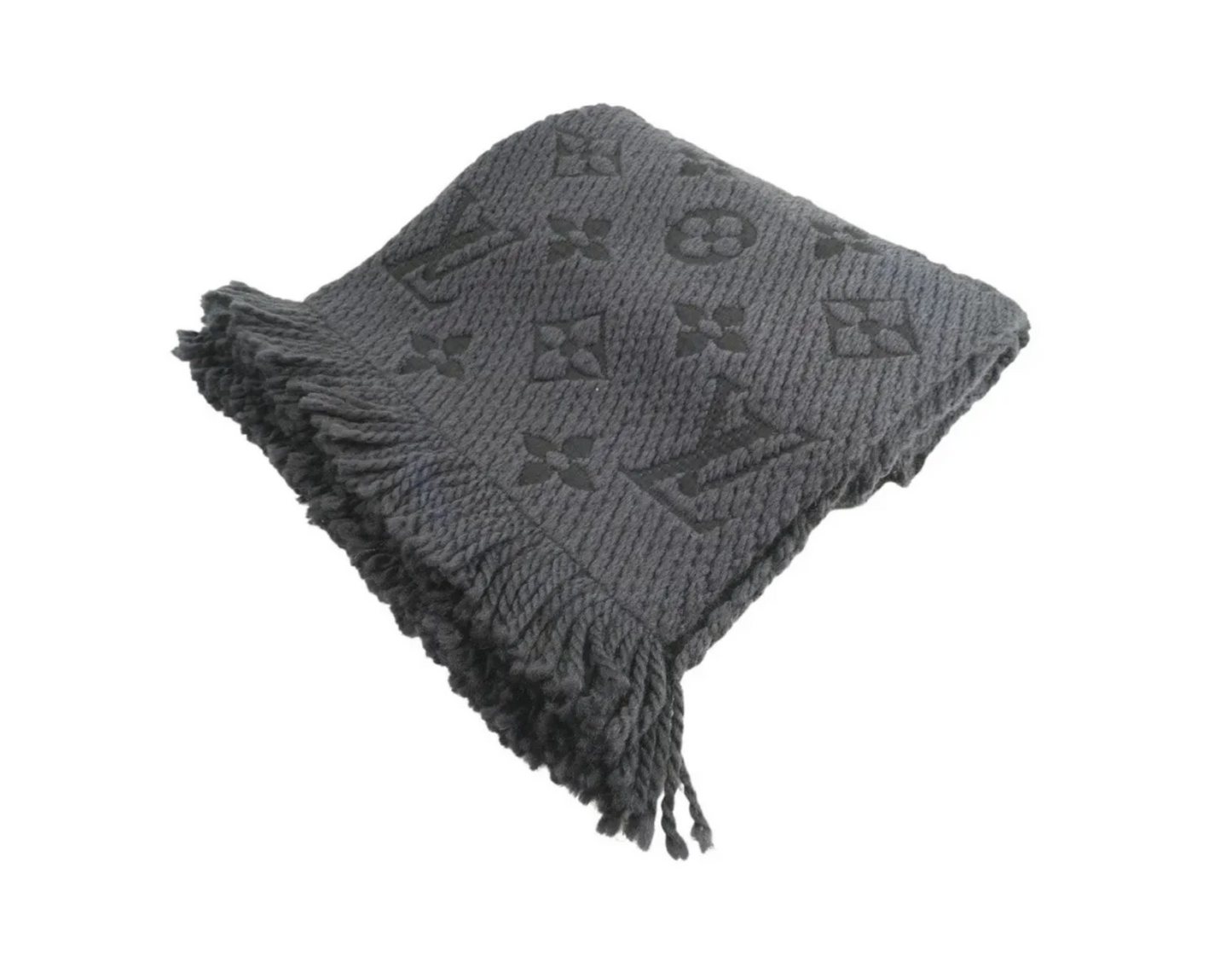 LOUIS VUITTON LOGOMANIA WOOL BLEND SCARF