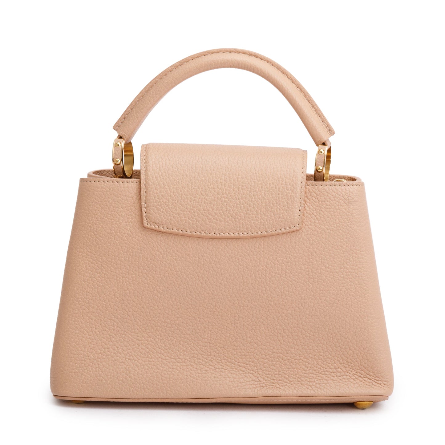Louis Vuitton Magnolia Calfskin Leather Studded Capucine BB