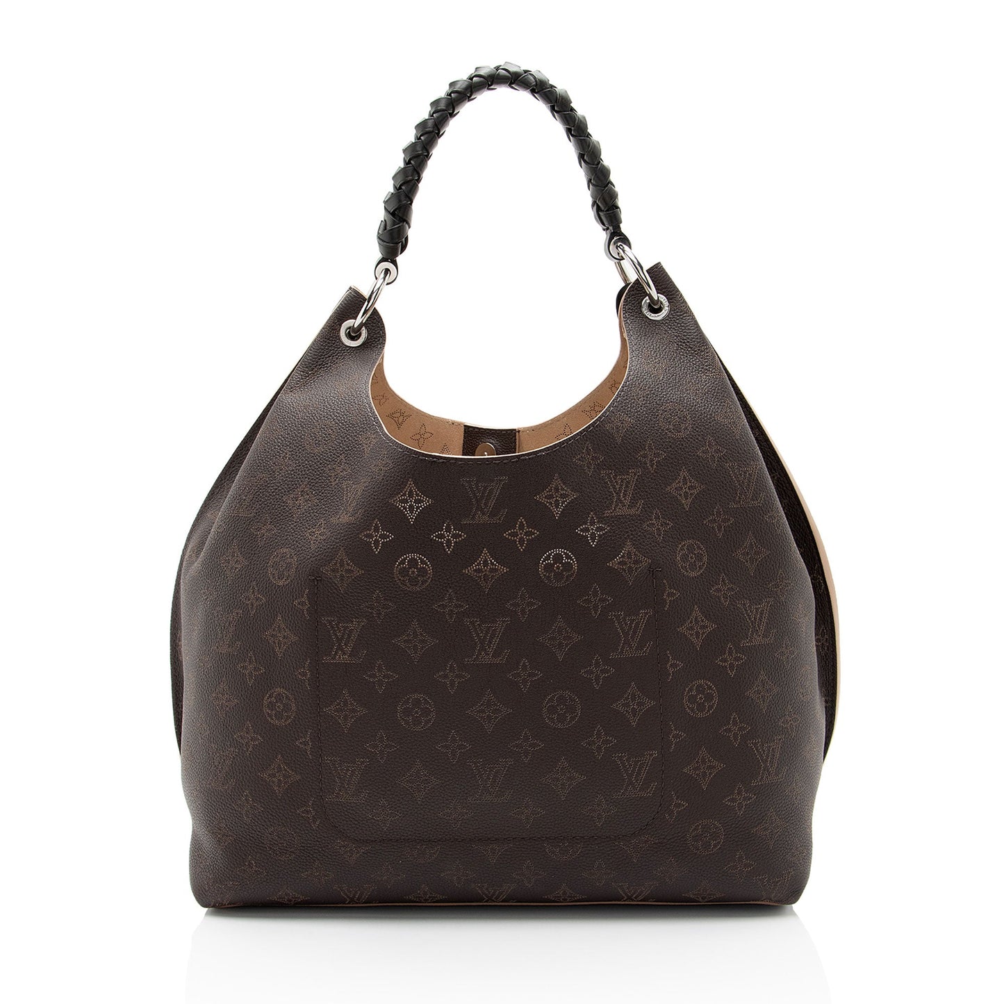 Louis Vuitton Mahina Leather Carmel Hobo (SHF-Oex6B3)