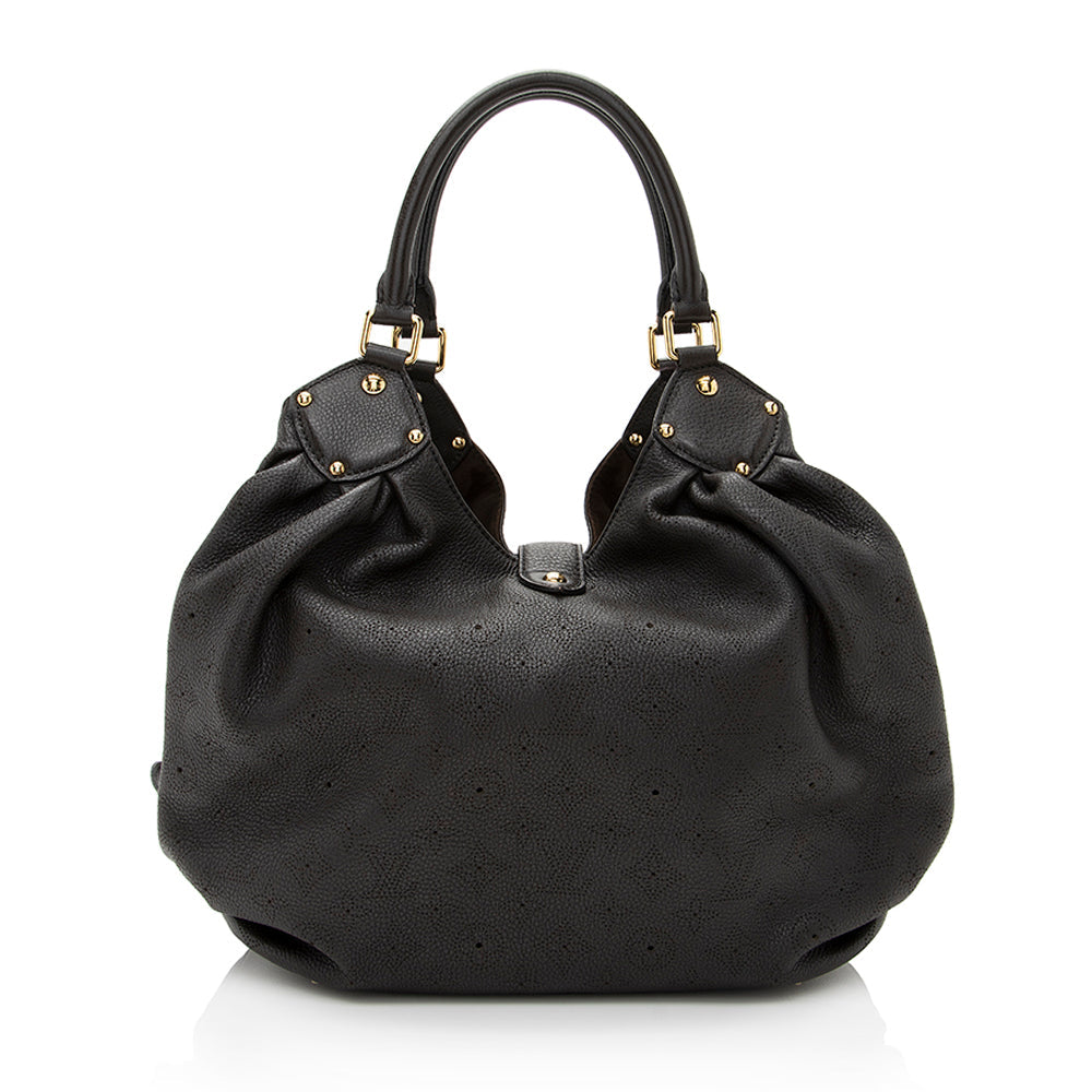 Louis Vuitton Mahina Leather L Hobo (SHF-21768)