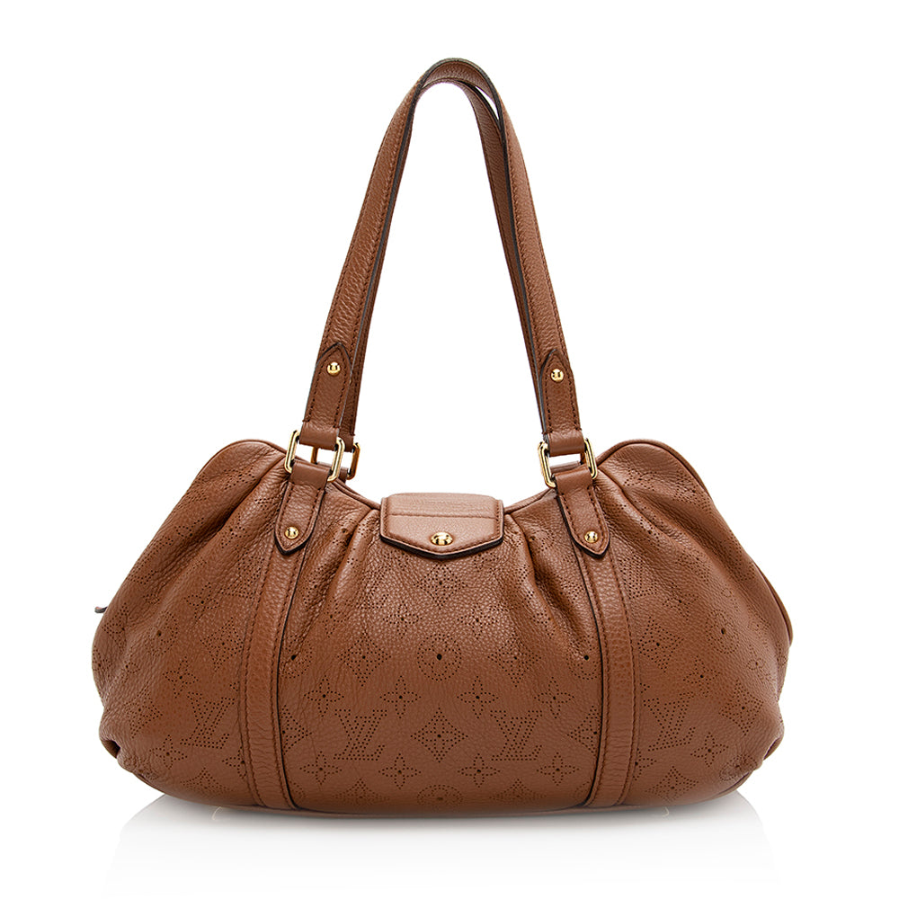Louis Vuitton Mahina Leather Lunar PM Shoulder Bag (SHF-20919)